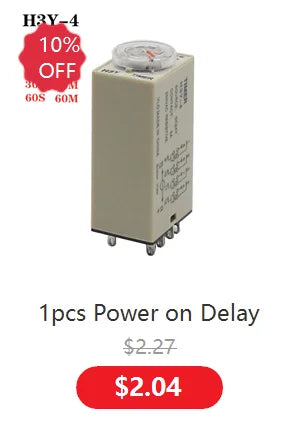 1set H3Y-4 Power On Time Delay Relay  Timer DPDT 14Pins  H3Y-4 1-60sec/ 3 Minute-60Minute  220v 110V 24V 12V