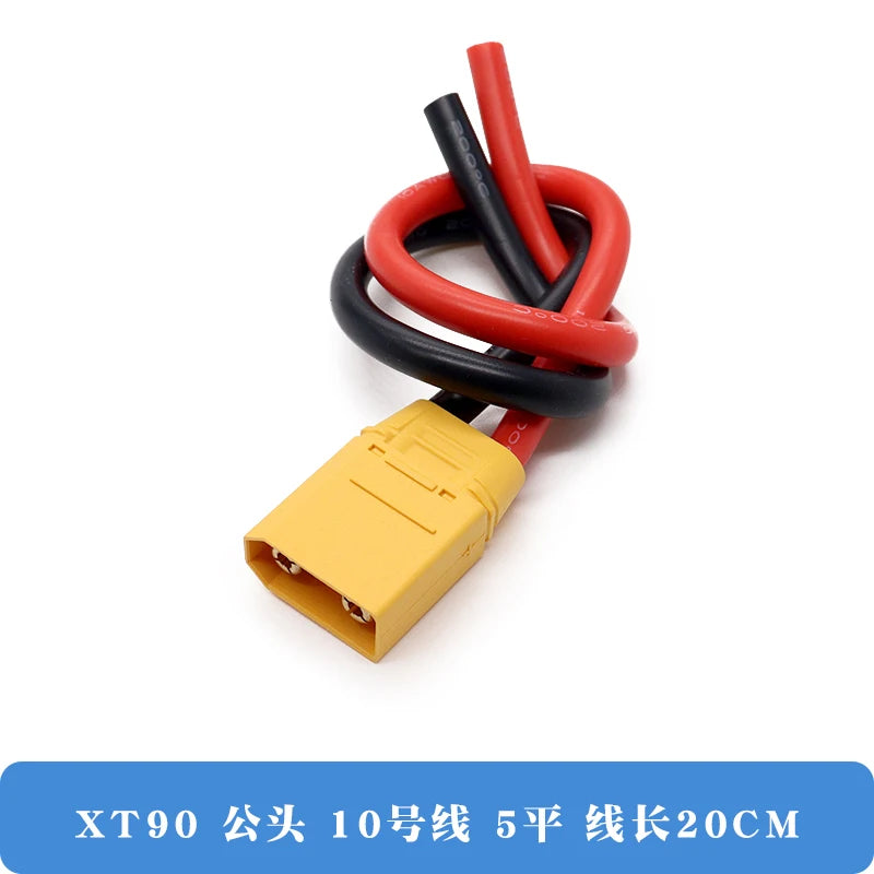 1PCS XT90E-F Lithium Battery Charging Plug Fixed Female plug XT90 XT90E Gold-plating female connector