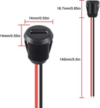 5/10PCS Type-C Female Chassis 2 Pin Type-C Female Socket Connector Waterproof Jack Female Charging Port 3A USB-C Charger Plug