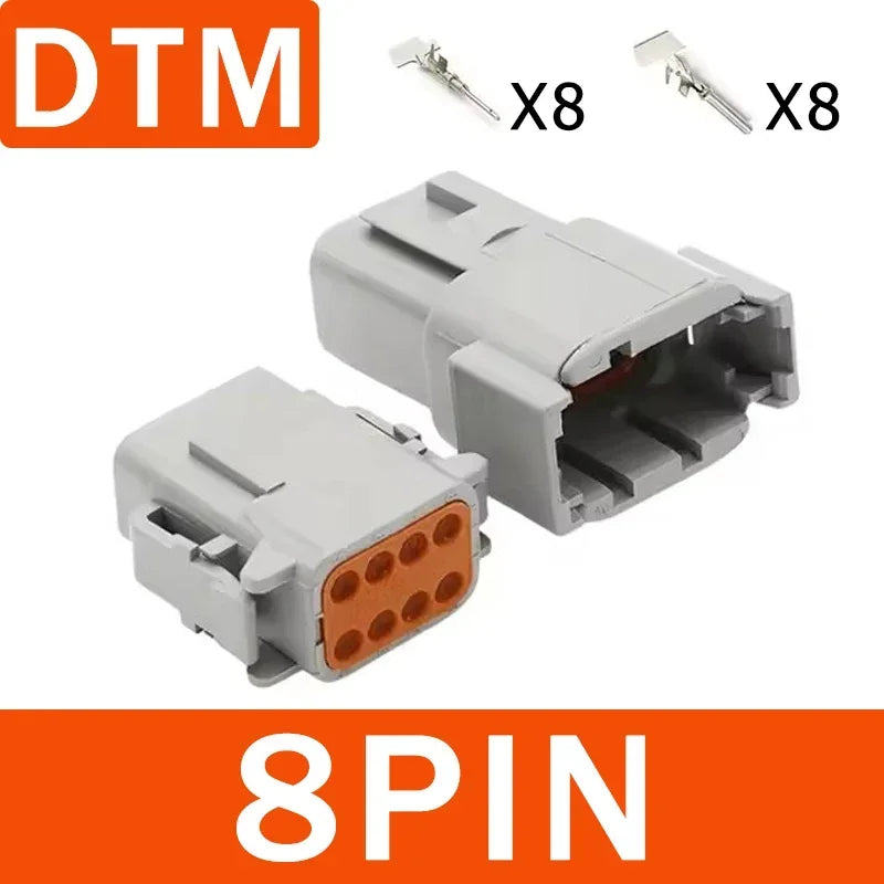DEUTSCH DT/DTM/DTP/DTF Series IP68 Sealed Connector Kits | 2-12Pin Flange Mount for Auto/Truck/Marine Wiring Systems