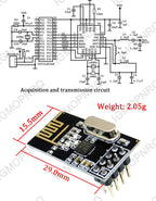 1pcs CH340T USB to Serial Port Adapter Board + 2.4G NRF24L01+ Wireless Module For Arduino