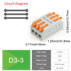 10/50 PCS Universal Compact Mini Fast Wire Connectors Lever Nut Crimp Splitter Electrical Conductors Push-in Home Terminal Block