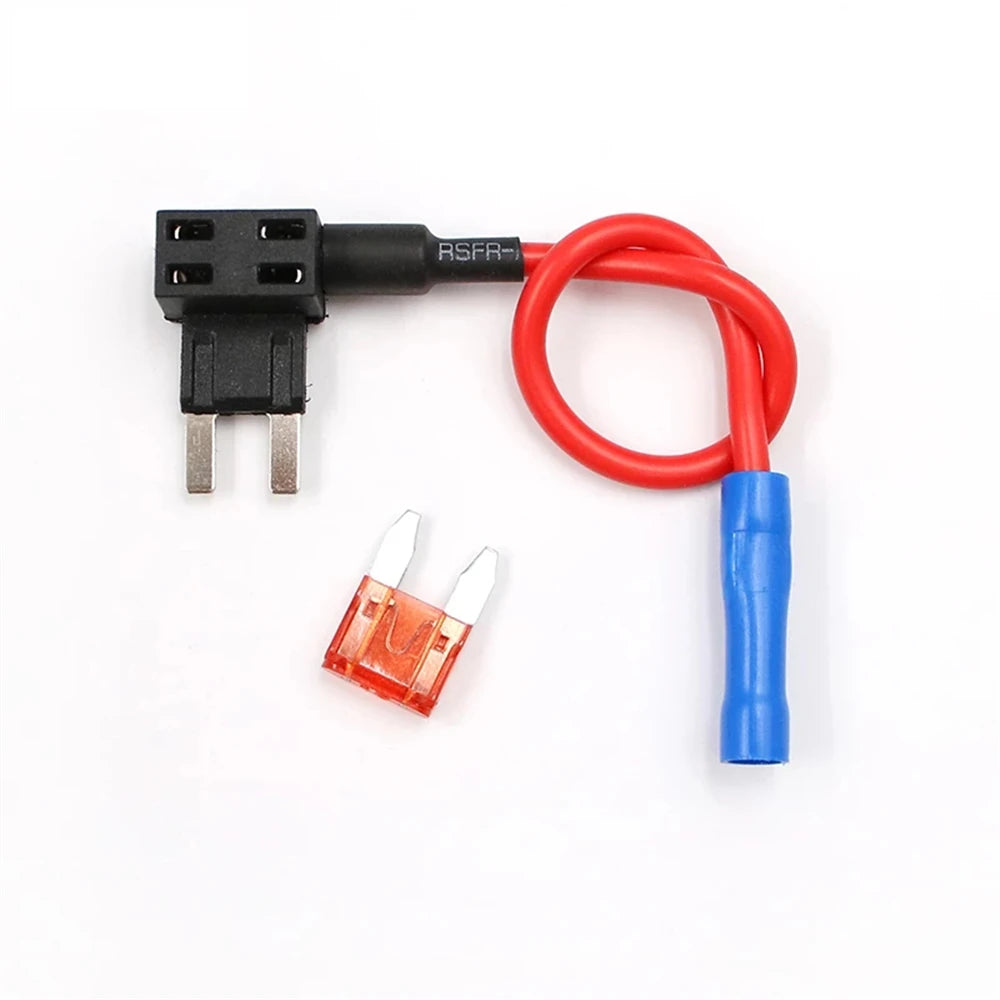 BEECHIP 12V Fuse Holder Add-a-circuit TAP Adapter Micro2 Mini Small Standard ATM APM Blade Auto Fuse  with 10A Blade Car Fuse