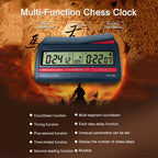 Chess Clock Professional Chess Digital Timer Multipurpose Chess Competition Game Stopwatch with Basic Bonus Count Up Down Timer