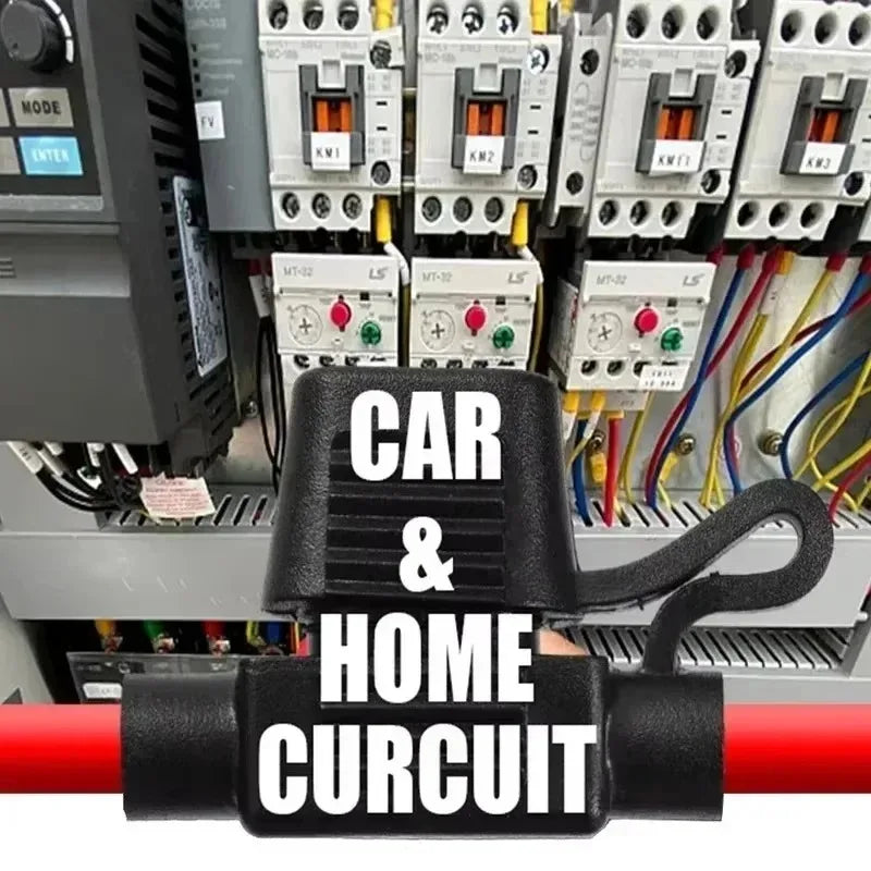In Line Automotive Fuse Socket Mini Blade Fuse Holder Splash-Proof 12V 30A with Fuse Blade Disconnect Switch Socket 5-20pcs