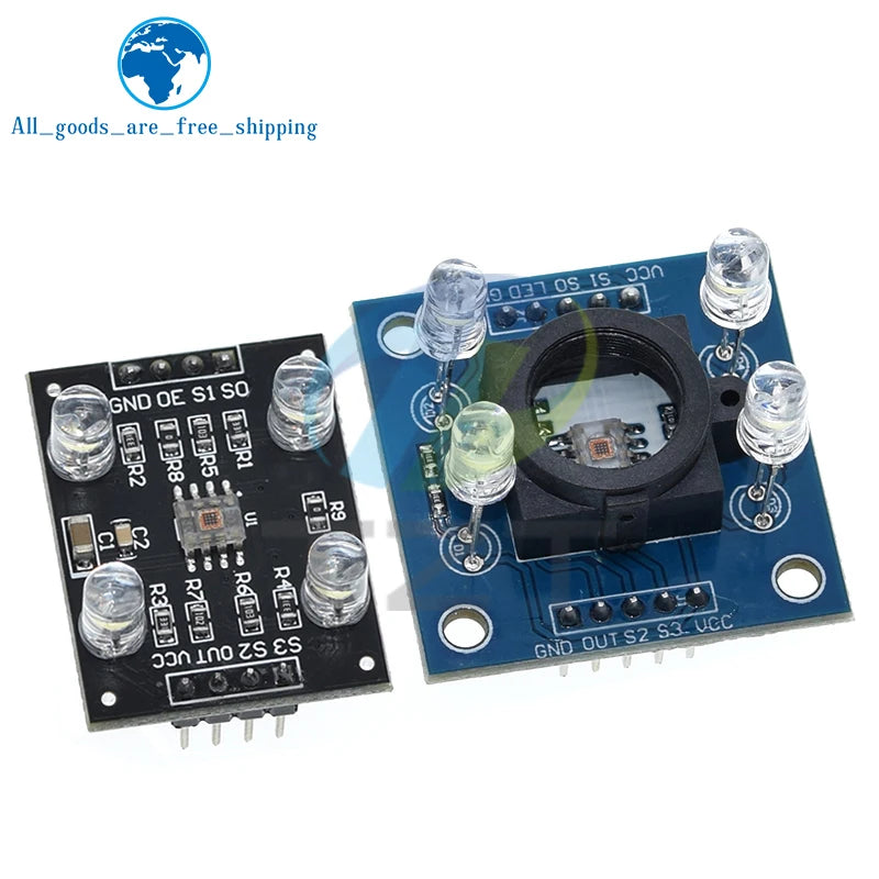 TZT 1/2pcs Color recognition sensor TCS230 TCS3200 Color sensor Color recognition module for arduino DIY Module DC 3-5V Input
