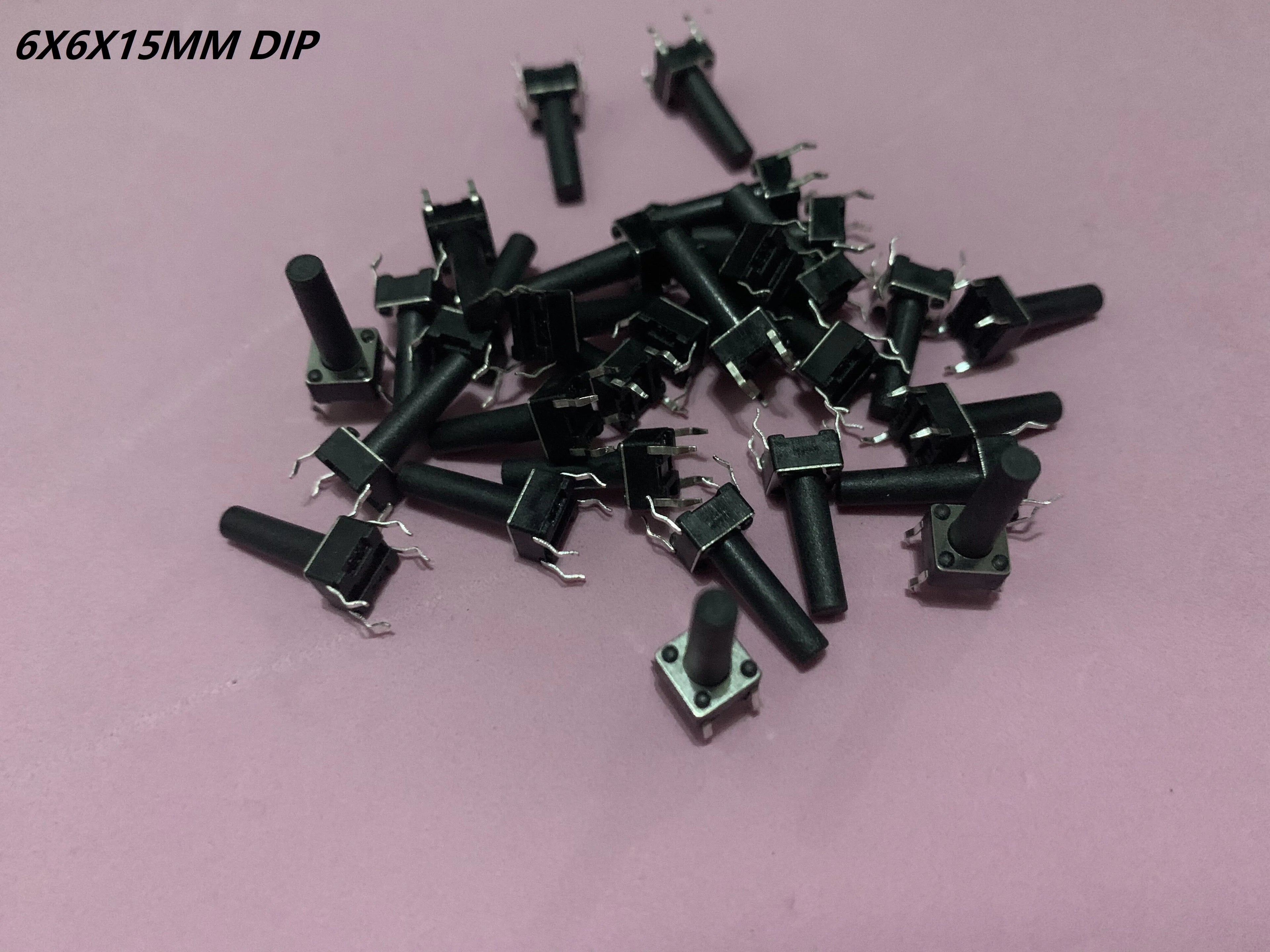 (50PCS) 6X6X5/4.3/5.5/6/7/8/9/10/13MM Tact Switch Push Button Switch 12V 4PIN DIP Micro Switch For TV/Toys/Home Use Button