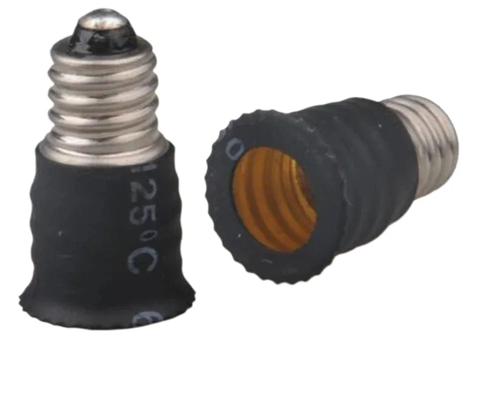 6pcs E10 to E12 Light Socket adapter E10 to E12 Candelabra lamp holder converter,Install E12 Candle Lamp into E10 Socket