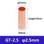 Copper Connecting Pipe GT Small Copper Tube Cable Intermediate Joint Cold Pressed Wire Crimping Terminal Quick Docking Connector