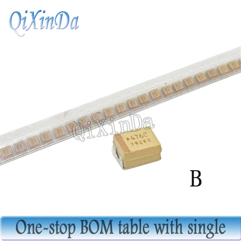 10PCS A B C D Type Tantalum Capacitor 10UF 100UF 220UF 330UF 470UF 6.3V 10V 16V 25V 35V 50V 2.2UF 4.7UF 22UF 47UF 3216-7343