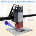 LASER TREE 10W 5W 4W Laser Module, 450nm TTL Blue Light Laser Head for Laser Engraving Wood DIY Creation Tool