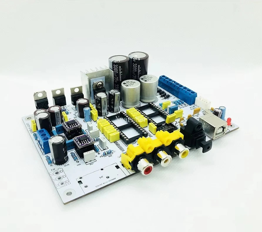 TDA1541 DAC decoding board with TDA1387 IC and QN7220P  coaxial fiber USB port