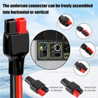 10AWG Solar Panel Cable to Anderson Connector - 6FT Solar Extension Cable with Anderson -Style Connector for Portable Power