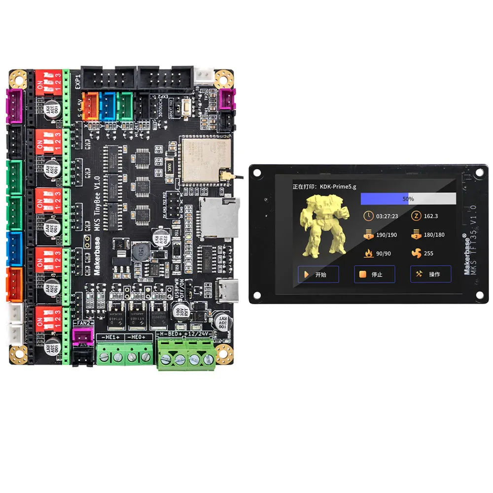 Makerbase MKS TinyBee Motherboard 3D Printer Parts Control Board ESP32 3D Touch TFT35 Screen Wifi Control A4988 TMC2209 Driver