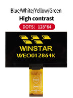Winstar WEO012864K 31P COG Graphic SPI/I2C/6800/8080 SSD1309 3V 2.7" 27 2.7 inch 128x64 OLED Display