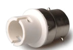2pcs B22 To BA15D Lamp Base Adapter,BA15D To B22 Light Socket Holder Converter,allow You Install BA15D Lamp Into B22 Socket CE