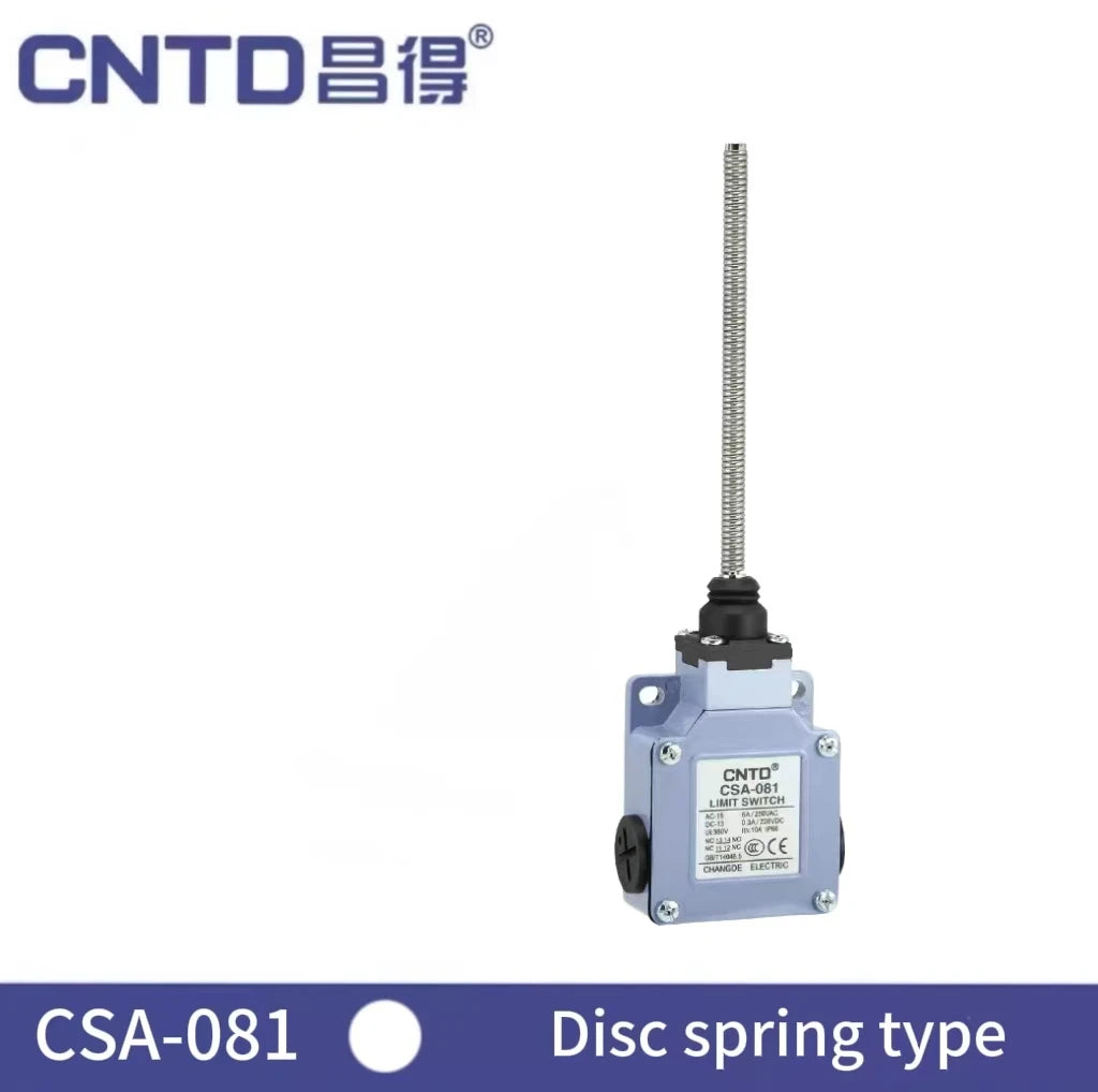 CNTD CSA-081 Limit Switch Micro Switch Long Metal Lever Arm Snap Action SPDT 1NO 1NC 10A 250V Waterproof Oil Proof