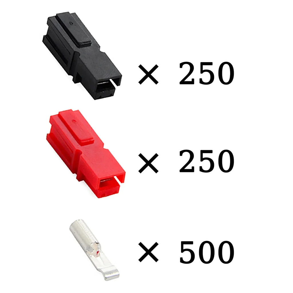 500/100/50/10 Pcs  Plug 30A Amp 600V Power Marine Connector Pole For  Powerpole Interlocking Plug Terminals