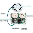 DIY Light Sensor Sound Module Micro USB Recordable Sound Chip 8M Memory Speaker Talking Programmable Music Player Box