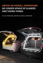 Car high brightness trunk lighting ambient light interior decoration LED wiring free automatic sensing tailgate light strip