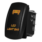 Marine Boat Rocker Switch 12/24V Orange Backlit Anchor Beacon Up Down Button ON OFF/ON OFF ON Momentary Toggle Switch Waterproof