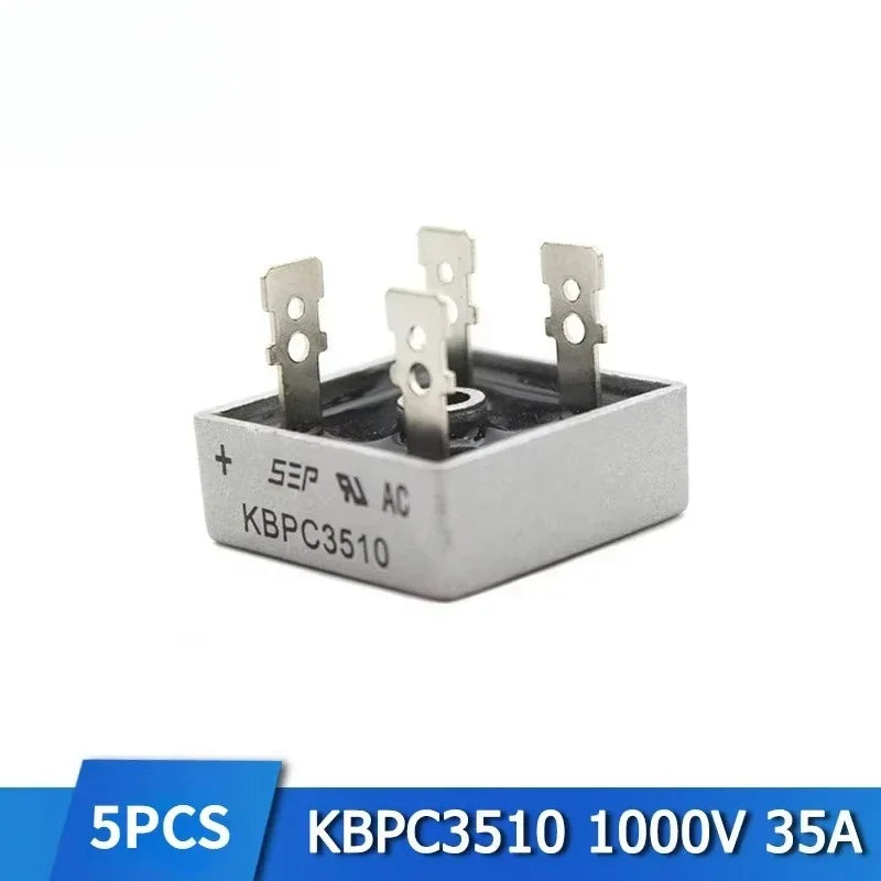 5PCS Diode Bridge Rectifier KBPC2510 KBPC3510 KBPC1510 KBPC5010 KBPC1010 GBJ1510 GBJ2510 GBJ3510 GBU1510 GBU3510 Rectifier Diode