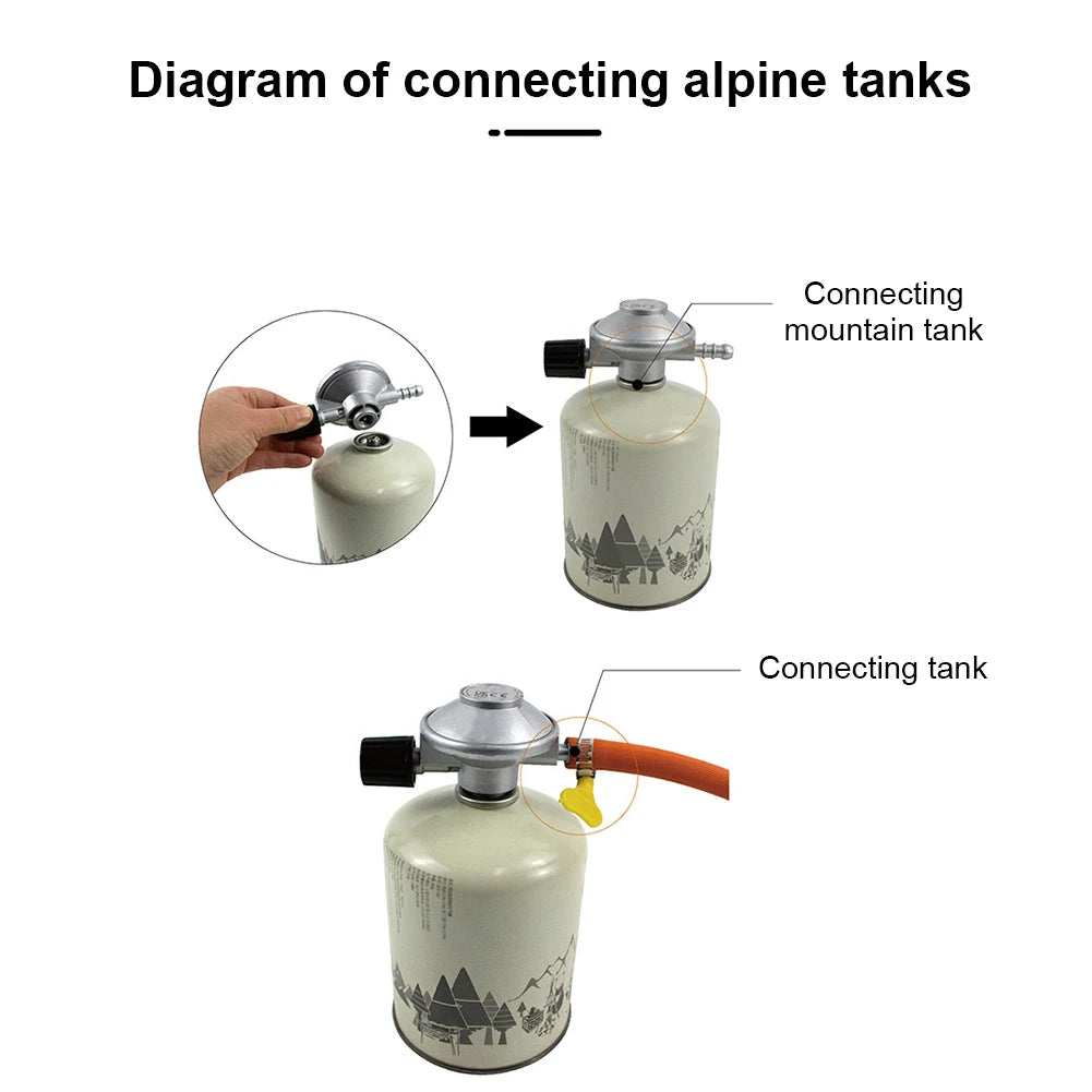 Low  Gas Regulator Barb Hose Connection 7/16 Inch Flow Low  Propane Regulator for Camping Stove Grill Heater