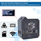 GeeekPi Raspberry Pi 5 ABS Mini Tower Complete Kit With Cooler Ice Tower 0.96 Screen Dispaly Power Supply For Raspberry Pi 5