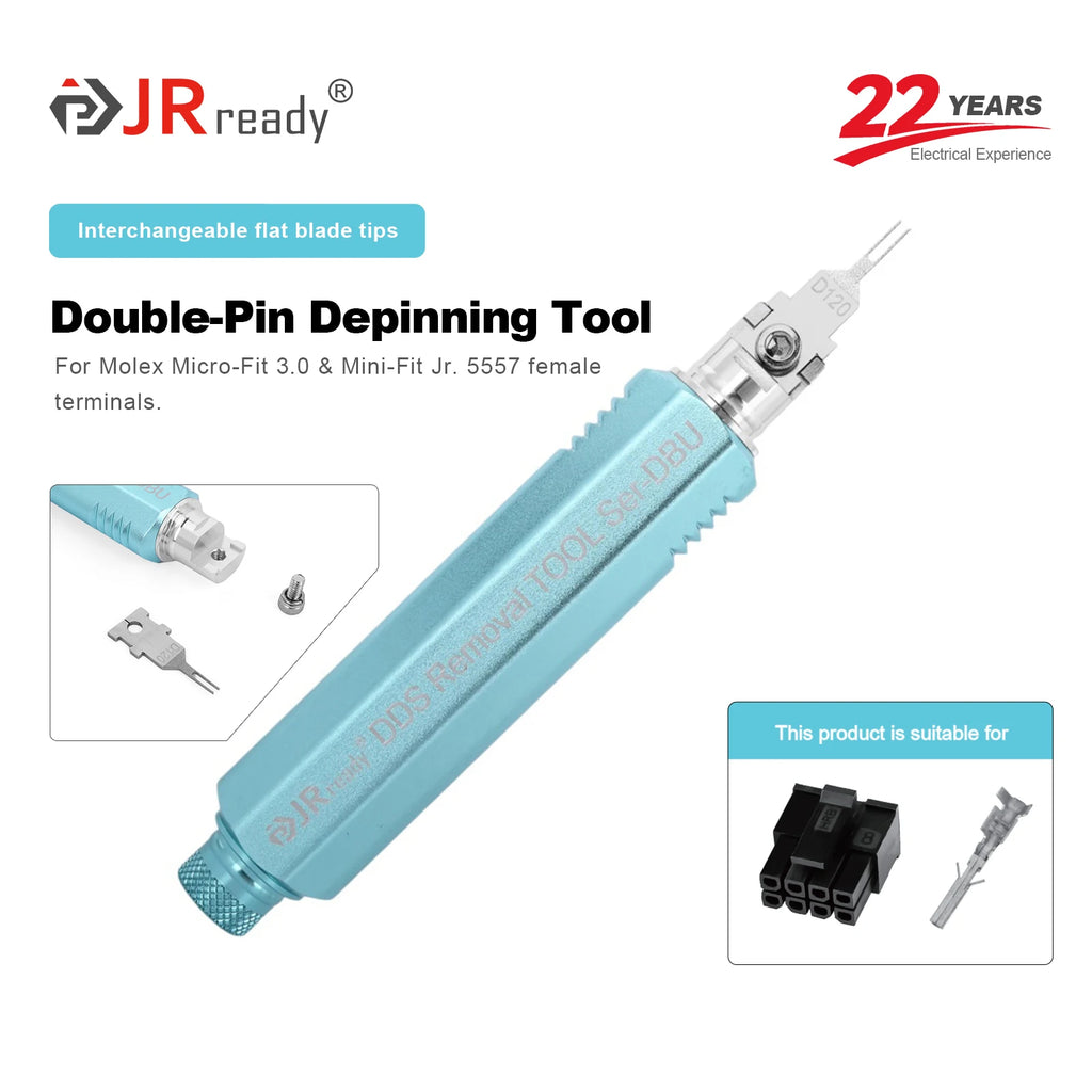 JRready JRDDS Series Terminal Tool Suitable For 5557/5559/Molex MX/AMP MCP 1.5K Connectors & VW/Audi/Skoda Automotive Terminals