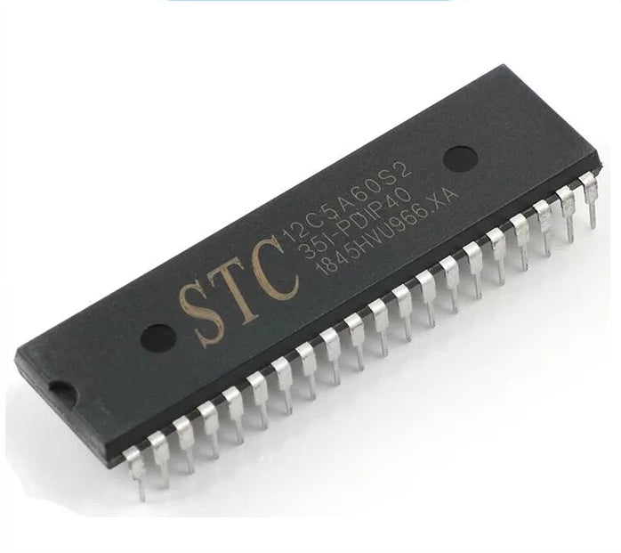Original Genuine STC12C5A60S2-35I-PDIP40 Multi-Serial Port 8051 Microcontroller, Direct Plug DIP40 STC12C5A60S2