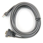 2/3/5M RS232 Straight Harness AC Adapter US EU Plug Power Supply Zebra Symbol LS2208 LS4208 LS9208 Barcode Scanner Serial Cable