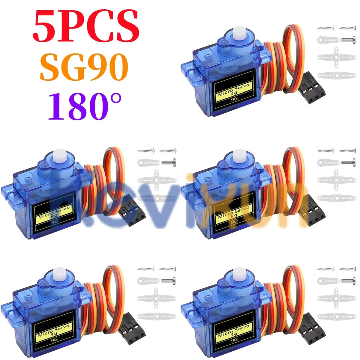 2/5/10 PCS SG90 9G Micro Servo Motor Control for RC Robot Arm Servomotor Toy Airplane Helicopter Aircraft Models 180°/360°