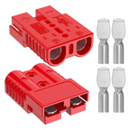 【A08I】For Anderson Plug 175A Quick Connect Kit For Winch, RV, Truck & Marine - 1/0 AWG, 12V-36V (2-Pack) - Red