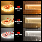 AC 220V 2835 LED Strip Light Waterproof IP67 120 LEDs Flexible Tape Lamp with IC Home Lighting White 0.5m 1m 2m 5m 10m 20m 50m