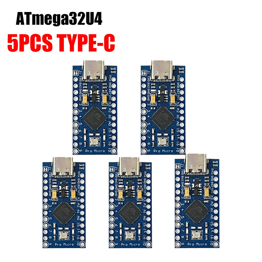 Pro Micro ATmega32U4 5V 16MHz Replace ATmega328 For Arduino Pro Mini With 2 Row Pin Header For Leonardo Mini Usb Interface 1-10