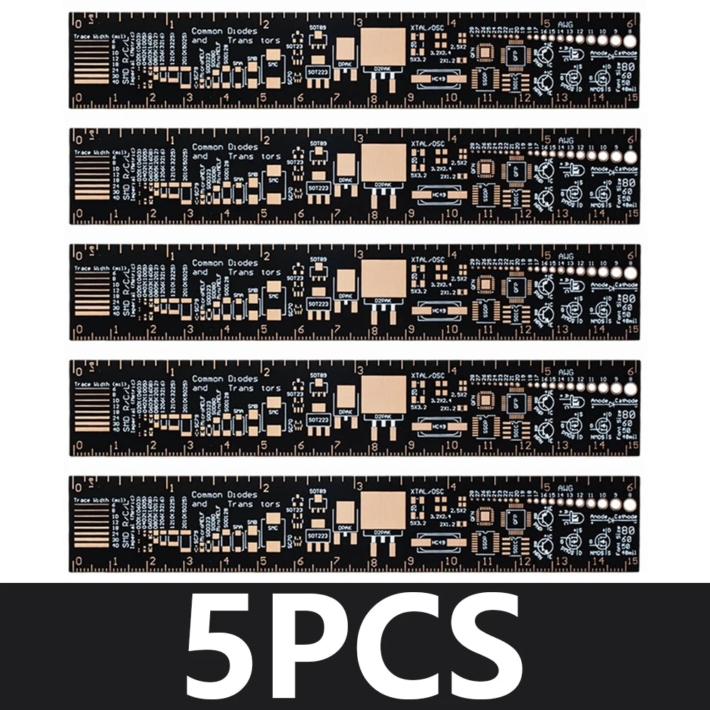 1~10PCS EGBO PCB Ruler For Electronic Engineers For Geeks Makers For Arduino Fans PCB Reference Ruler PCB Packaging Units v2 - 6