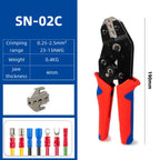 Crimping Tool For Dupont JST MOLEX Terminals,No/Pre Insulated Ferrules,Butt Connectors,Solar & Coax Connectors SN-58B 2549 2546B