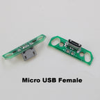 For Micro Data Charging Cable Jack Test Board with Pin Header 90 Degree Micro USB Female Male Connector