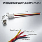 12V 24V Touch Switch,Stepless Dimmable/3‑Step Dimmable,10mm Hole,Capacitive Sensor Light Switch for LED Strip,Marine,silvery