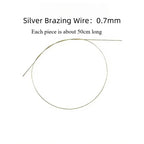 Silver Solder Wire & Sheet Kit High Medium Low Temp for Jewelry Making Repair DIY Craft Ring Bracelet Welding Supplies Gift