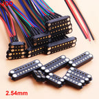 1Set 2.5/2.54 MM Pitch Spring Loaded Male Female 2P 3 4 5 6 7 8  Pole Through Holes PCB BTB Connector 2A DC Magnetic Pogo Pin