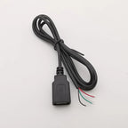 5V USB 2.0 A Female Male Power Supply Cable Connector 2Pin 4Pin Wire Charge Extension Cable Adapter Welding Line DIY 0.3m 1m 2m