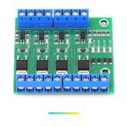 1/5/10Pcs 4-Channel MOS Optocoupler Isolation Module DC3-20V 10A Fotoelektrische Isolator with Signal Indicator Light