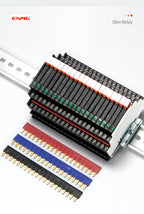 ENMG 1Pcs Slim Relay Modules DIN-Rail SSR Solid State Relay Integrated PCB 6A 2A DC Control DC AC 5V 12V 24V 220V Mount Power 41