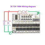 3S/4S/5S Li-ion BMS Protection Board - 100A, 3.7V/12V/16.8V/21V for Lmo Ternary Lithium/Li-polymer, Balance Charging