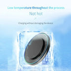 Portable Mini Desktop Wireless Charger Stand Pad For iPhone 17 16 15 14 13 12 Pro Max Samsung S25 Xiaomi Fast Charging Station
