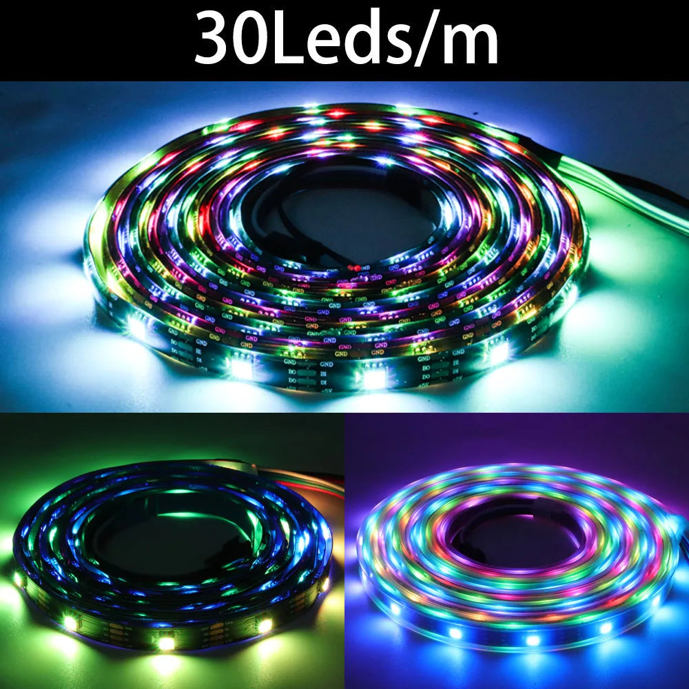 WS2812B WS2815 WS2811 WS2813 5050SMD Addressable LED Strip RGB Full Color Smart Programmable Led Lights Atmosphere Home Decor