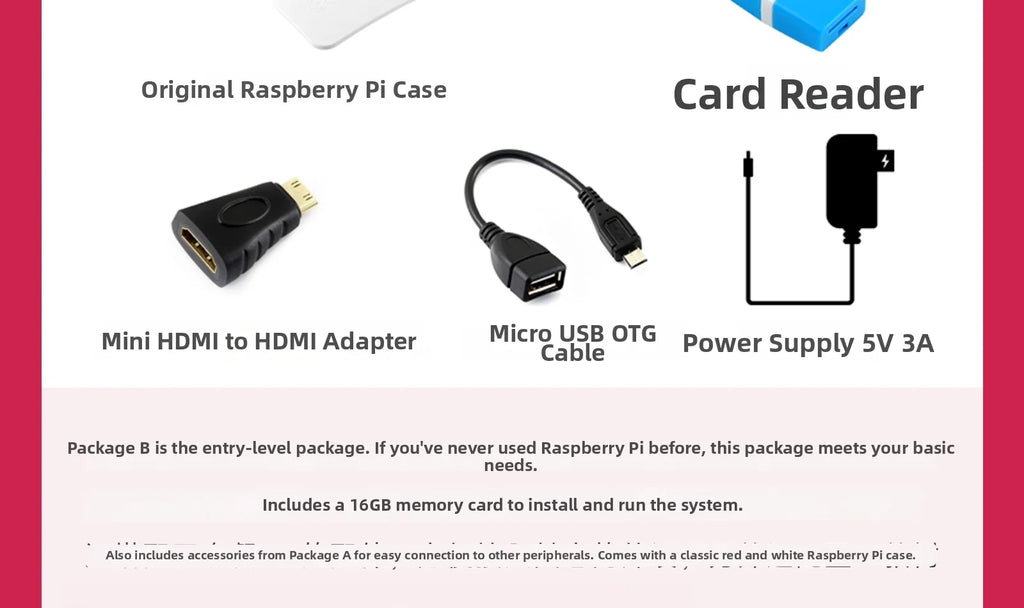 Raspberry Pi Zero 2 W Quad Core 64 Bit 1GHz CPU 512MB SDRAM WiFi Bluetooth Mini SBC For Smart Home IoT Project