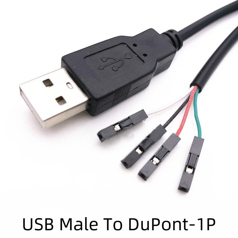 1PCS USB Terminal Cable Data Cable 1.25/PH2.0/XH2.54-4P DuPont Adapter Extension Cable 28AWG
