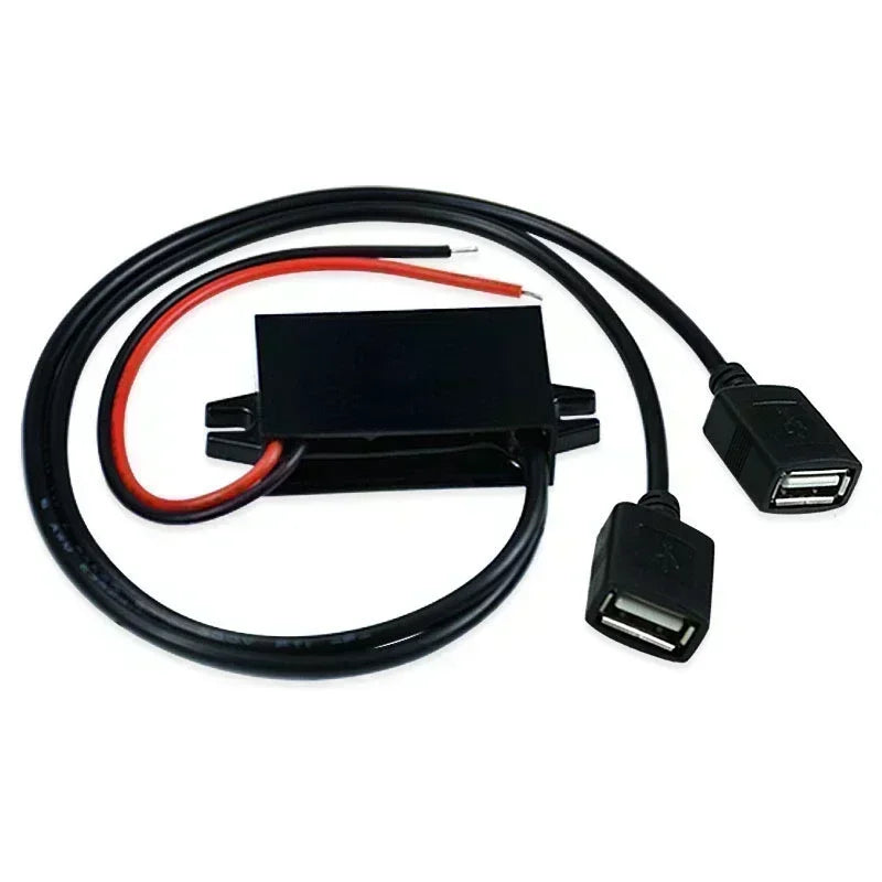 DC-DC 12V 24V 48V 60V 72V 90V To 5V 3A Voltage Regulator Power Supply Buck Module Dual USB Type-C Micro USB Output Power Adapter